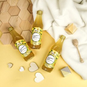 Lemoniada miodowa Bzzzyk z jabłkiem, cytryną i miętą - 250 ml