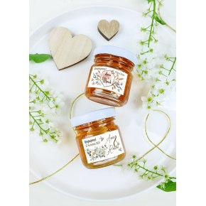 Miód wielokwiatowy 50 g - słodki upominek - śluby, wesela, wydarzenia okolicznościowe