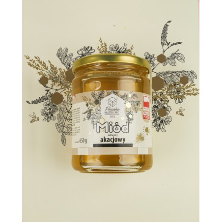 Miód akacjowy "Pasieka Kasztelewicz" 650 g  