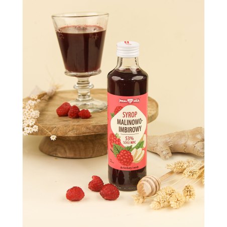 Syrop malinowy z imbirem - 250 ml