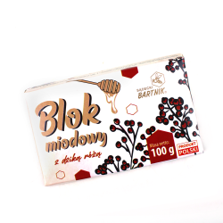 Blok miodowy z dziką różą 100 g