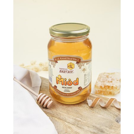 Miód akacjowy z polskich pasiek 1,2 kg 