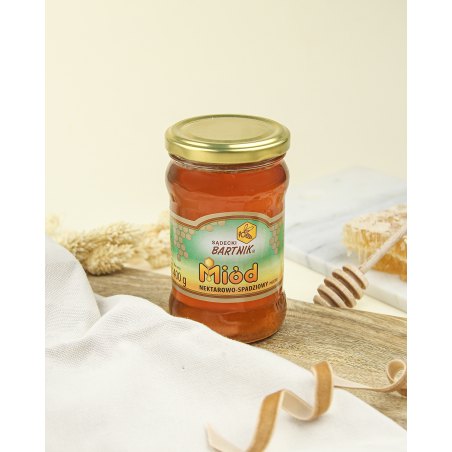 Miód nektarowo-spadziowy z polskich pasiek 400 g