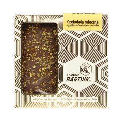 Belgijska czekolada mleczna z pyłkiem i miodem 85 g