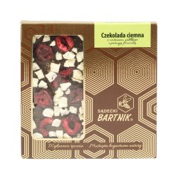 Belgijska czekolada ciemna z wiśniami, jabłkiem i pierzgą 85 g