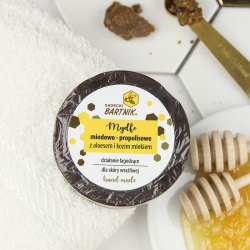 Mydło miodowo - propolisowe z aloesem i kozim mlekiem 100 g