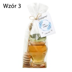 Miód weselny Premium 120 g  - słodki upominek - śluby, wesela, wydarzenia okolicznościowe