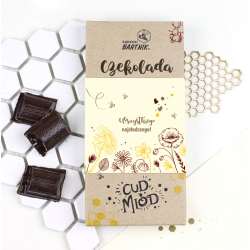 Czekolada deserowa z nadzieniem miodu z czarną porzeczką 100 g
