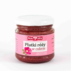 Płatki róży w cukrze - 220g